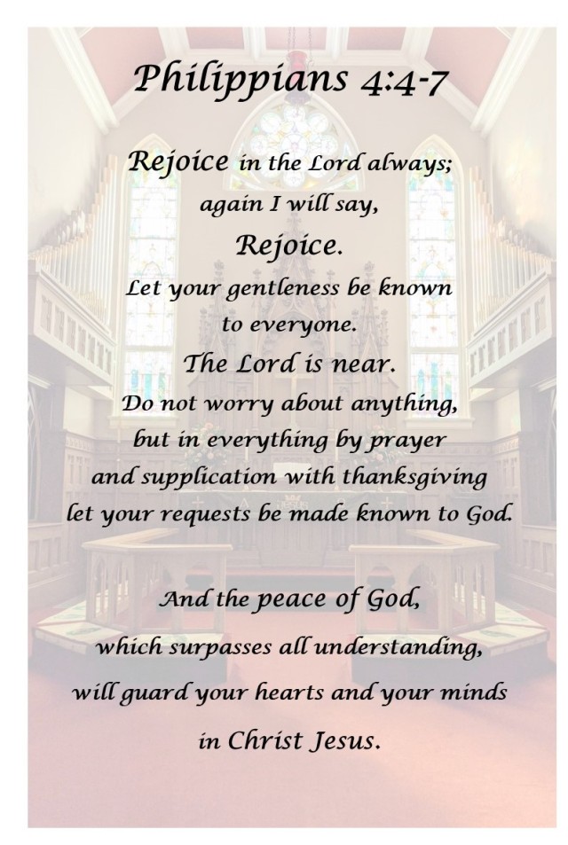 How to Rejoice Always: My Sermon on Philippians 4:4-7 – My